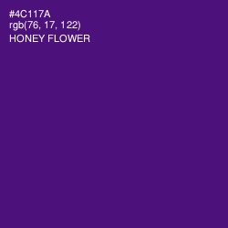 #4C117A - Honey Flower Color Image